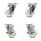 Service Caster 4 Inch Nylon Wheel Swivel Top Plate Caster Set with 2 Brakes SCC-20S414-NYS-2-TLB-2 - alternate 1